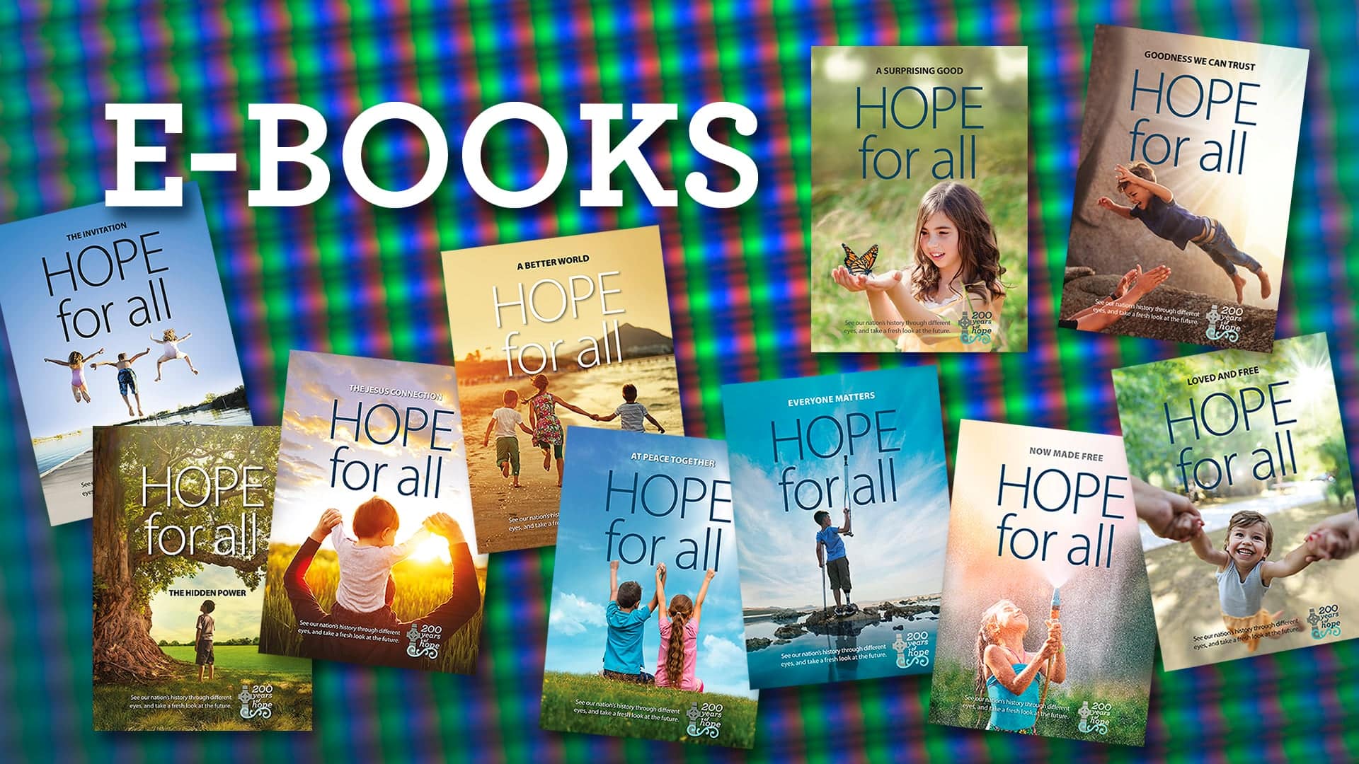 Covers of all 10 Hope Project Easter Ebooks